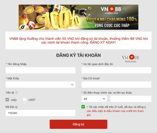 Hướng dẫn cụ thể đăng ký VN88 thành công ngay